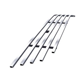 APS GR06FFD03S - Polished Stainless Steel Lower Bumper Horizontal Billet Grille