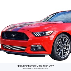 APS GR06FFD05S - Polished Stainless Steel Lower Bumper Horizontal Billet Grille