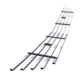 APS GR06FFD05S - Polished Stainless Steel Lower Bumper Horizontal Billet Grille