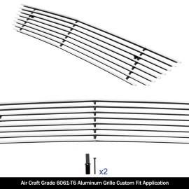 APS GR06FFD07A - Polished Aluminum Lower Bumper Horizontal Billet Grille