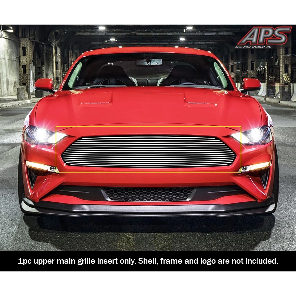 APS GR06FFD08A - Polished Aluminum Main Upper Horizontal Billet Grille