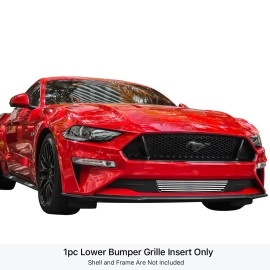 APS GR06FFD09S - Polished Stainless Steel Lower Bumper Horizontal Billet Grille