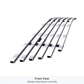 APS GR06FFD09S - Polished Stainless Steel Lower Bumper Horizontal Billet Grille