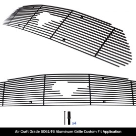 APS GR06FFD45H - Black Aluminum Main Upper Horizontal Billet Grille