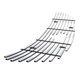 APS GR06FFD45S - Polished Stainless Steel Main Upper Horizontal Billet Grille