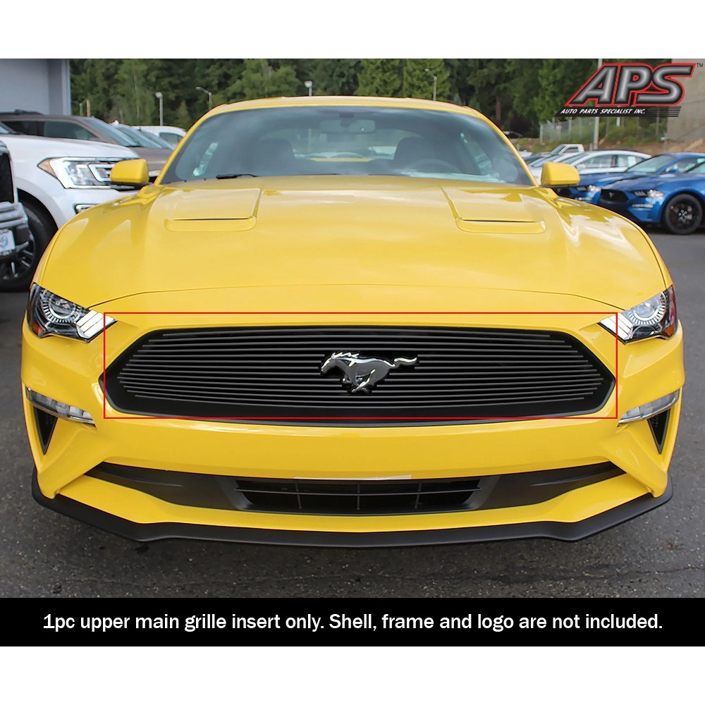 APS GR06FFD47H - Black Aluminum Main Upper Horizontal Billet Grille