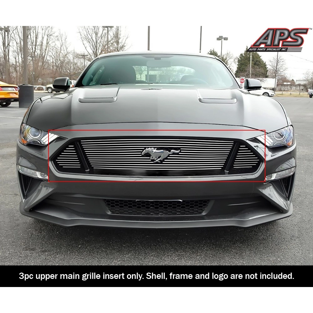 APS GR06FFD48A - Polished Aluminum Main Upper Horizontal Billet Grille