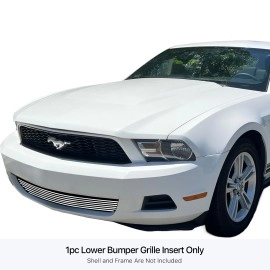 APS GR06FFF55S - Black Stainless Steel Lower Bumper Horizontal Billet Grille