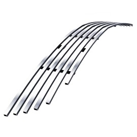 APS GR06FFF55S - Black Stainless Steel Lower Bumper Horizontal Billet Grille