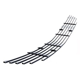 APS GR06FFF55S - Black Stainless Steel Lower Bumper Horizontal Billet Grille