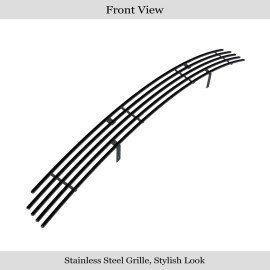 APS GR06FFF57J - Black Stainless Steel Lower Bumper Horizontal Billet Grille