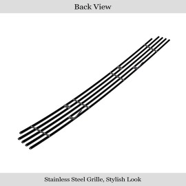 APS GR06FFF57J - Black Stainless Steel Lower Bumper Horizontal Billet Grille