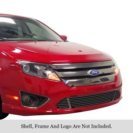 APS GR06FFF60J - Black Stainless Steel Lower Bumper Horizontal Billet Grille