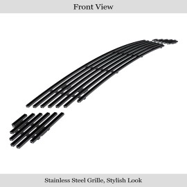 APS GR06FFF60J - Black Stainless Steel Lower Bumper Horizontal Billet Grille