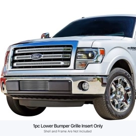 APS GR06FFG89S - Polished Stainless Steel Lower Bumper Horizontal Billet Grille