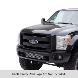 APS GR06FFH29S - Polished Stainless Steel Lower Bumper Horizontal Billet Grille