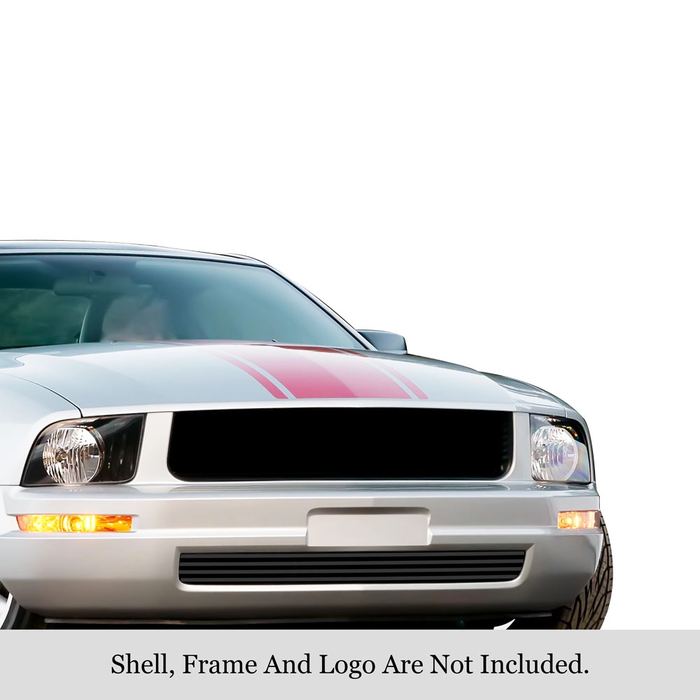 APS GR06FFJ17J - Black Stainless Steel Lower Bumper Horizontal Billet Grille
