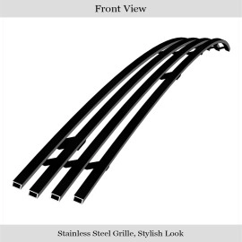 APS GR06FFJ17J - Black Stainless Steel Lower Bumper Horizontal Billet Grille