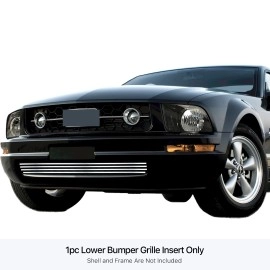 APS GR06FFJ17S - Polished Stainless Steel Lower Bumper Horizontal Billet Grille