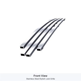 APS GR06FFJ20S - Polished Stainless Steel Hood Scoop Horizontal Billet Grille