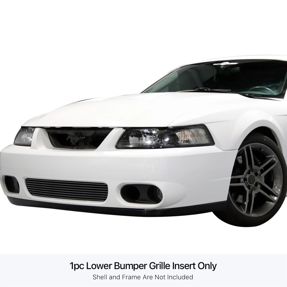APS GR06FFJ29J - Black Stainless Steel Lower Bumper Horizontal Billet Grille