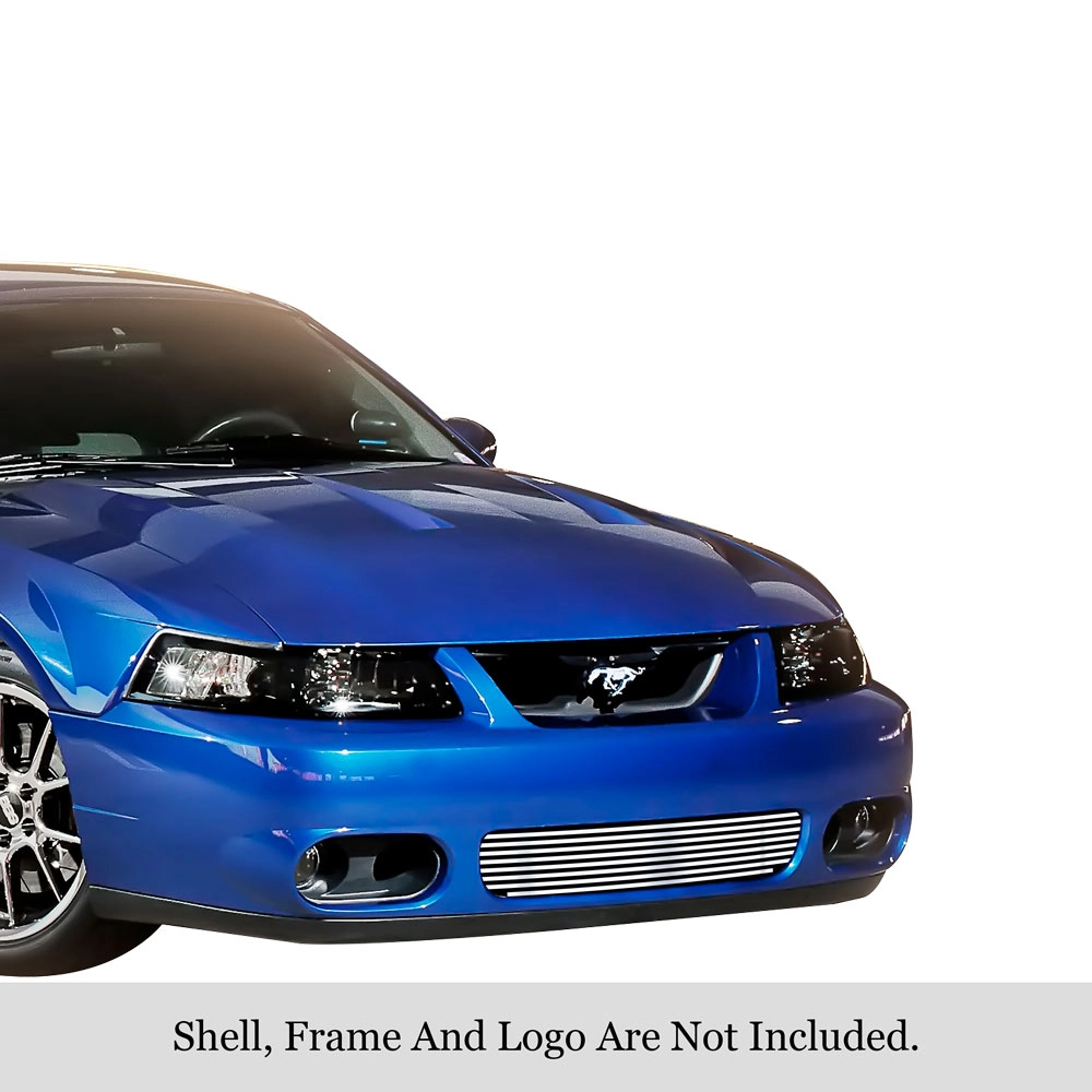 APS GR06FFJ29S - Polished Stainless Steel Lower Bumper Horizontal Billet Grille