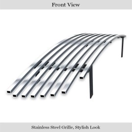 APS GR06FFJ29S - Polished Stainless Steel Lower Bumper Horizontal Billet Grille