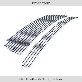 APS GR06FFJ39S - Polished Stainless Steel Lower Bumper Horizontal Billet Grille
