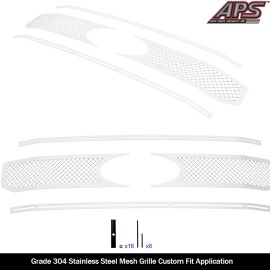 APS GR06GEA96S - Polished Stainless Steel Main Upper 2.5mm Wire Mesh Grille