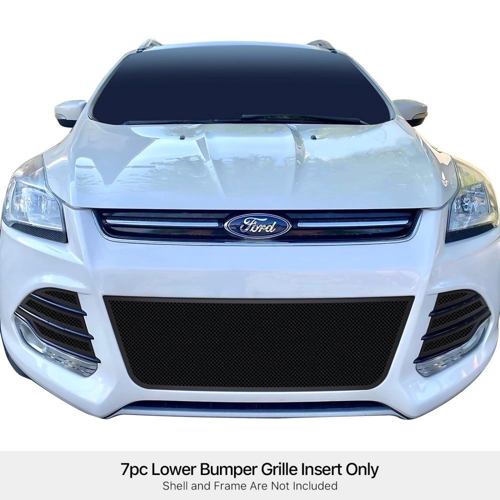 APS GR06GEB74H - Black Stainless Steel Lower Bumper 1.8mm Wire Mesh Grille