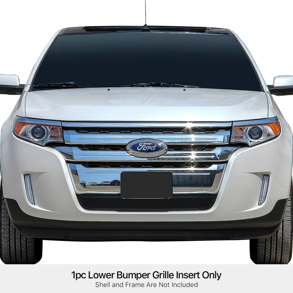 APS GR06GEB90H - Black Stainless Steel Lower Bumper 1.8mm Wire Mesh Grille