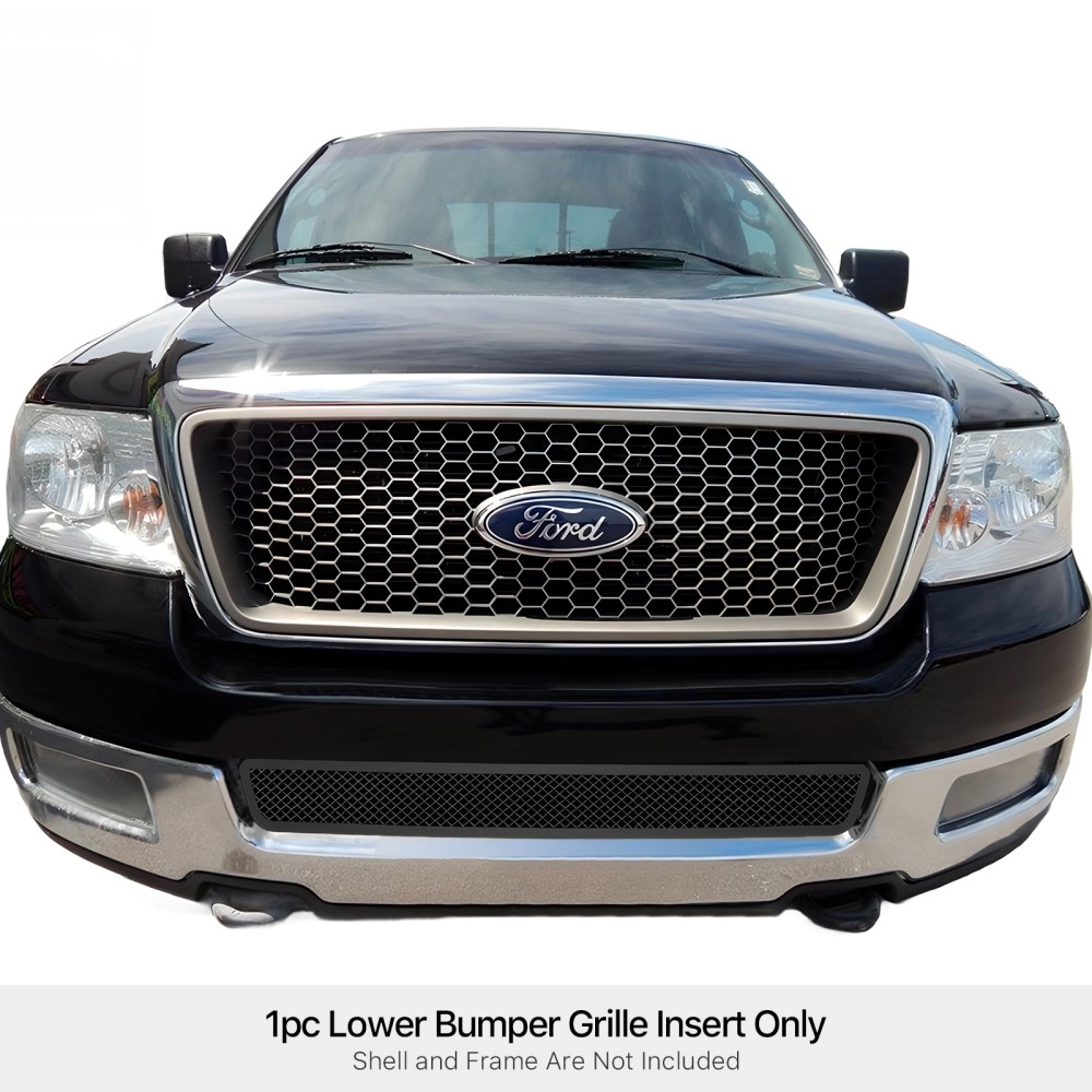 APS GR06GEC51H - Black Stainless Steel Lower Bumper 1.8mm Wire Mesh Grille