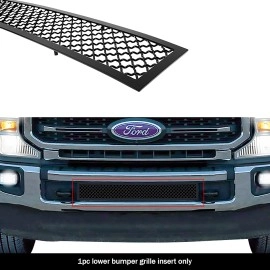 APS GR06GEJ66K - Black Stainless Steel Lower Bumper 2.5mm Wire Mesh Grille