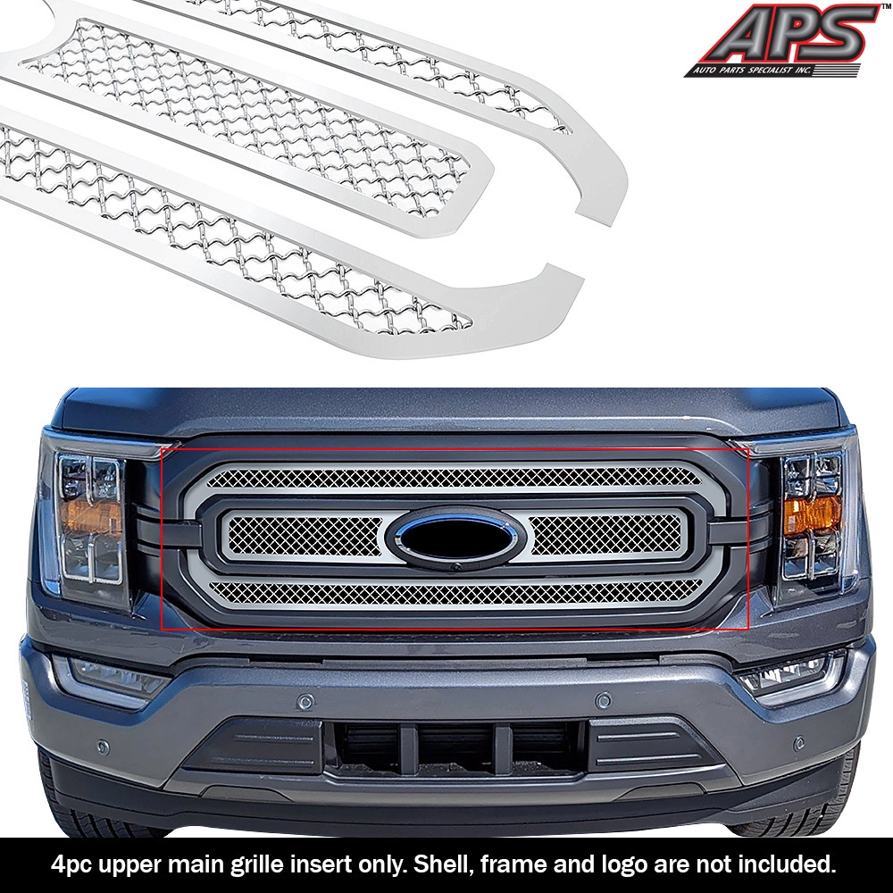 APS GR06GEJ77S - Polished Stainless Steel Main Upper 2.5mm Wire Mesh Grille