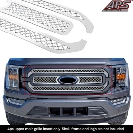 APS GR06GEJ77S - Polished Stainless Steel Main Upper 2.5mm Wire Mesh Grille