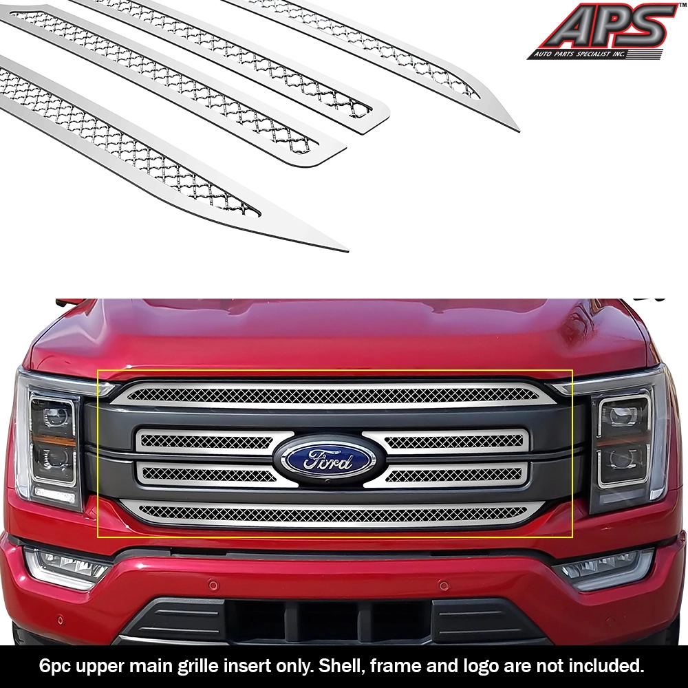 APS GR06GEJ78S - Polished Stainless Steel Main Upper 2.5mm Wire Mesh Grille
