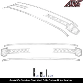 APS GR06GEJ79S - Polished Stainless Steel Main Upper 2.5mm Wire Mesh Grille