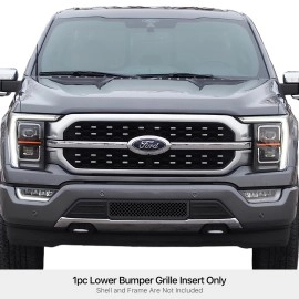 APS GR06GFB34K - Black Stainless Steel Lower Bumper 2.5mm Wire Mesh Grille