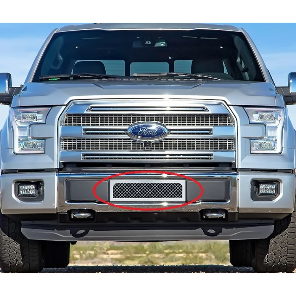 APS GR06GFC13S - Polished Stainless Steel Lower Bumper 2.5mm Wire Mesh Grille