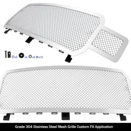 APS GR06GFD00S - Polished Stainless Steel Main Upper 2.5mm Wire Mesh Grille