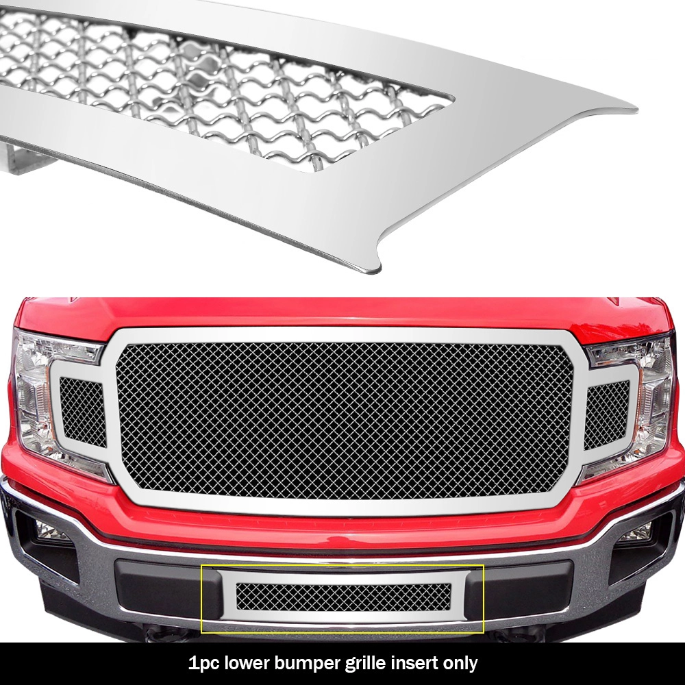 APS GR06GFD01S - Polished Stainless Steel Lower Bumper 2.5mm Wire Mesh Grille