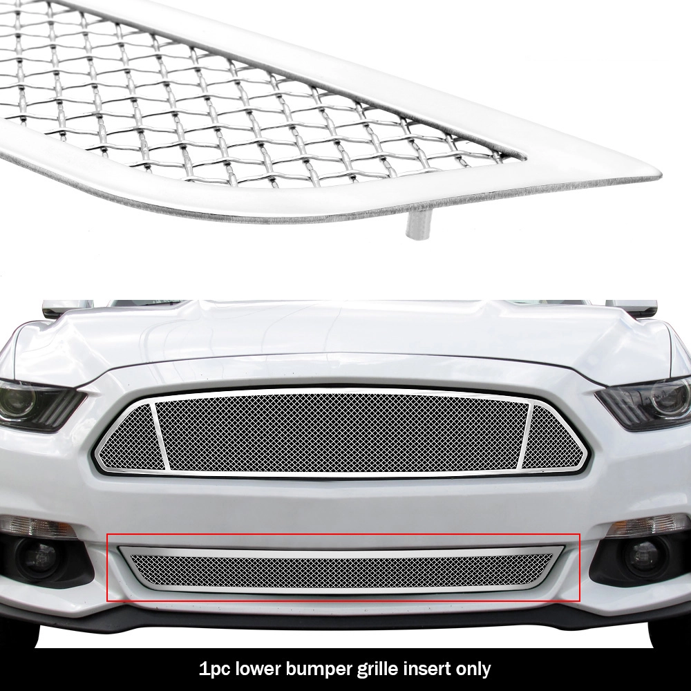 APS GR06GFD03T - Polished Stainless Steel Lower Bumper 1.8mm Wire Mesh Grille