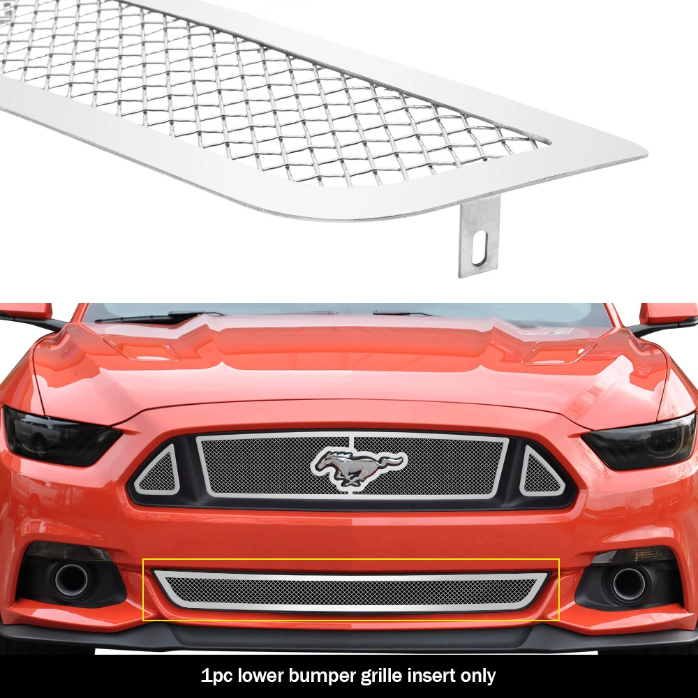 APS GR06GFD05T - Polished Stainless Steel Lower Bumper 1.8mm Wire Mesh Grille