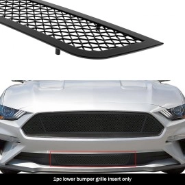APS GR06GFD07H - Black Stainless Steel Lower Bumper 1.8mm Wire Mesh Grille