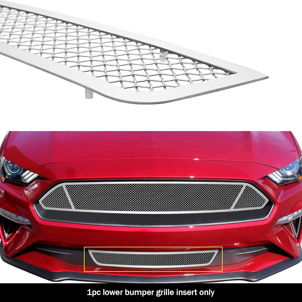 APS GR06GFD07T - Polished Stainless Steel Lower Bumper 1.8mm Wire Mesh Grille