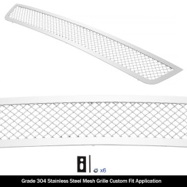 APS GR06GFD09T - Polished Stainless Steel Lower Bumper 1.8mm Wire Mesh Grille