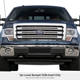 APS GR06GFG89H - Black Stainless Steel Lower Bumper 1.8mm Wire Mesh Grille
