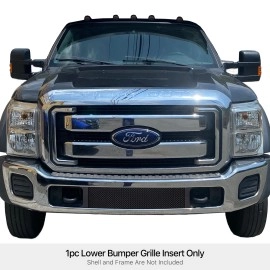 APS GR06GFH29G - Black Stainless Steel Lower Bumper 1.8mm Wire Mesh Grille