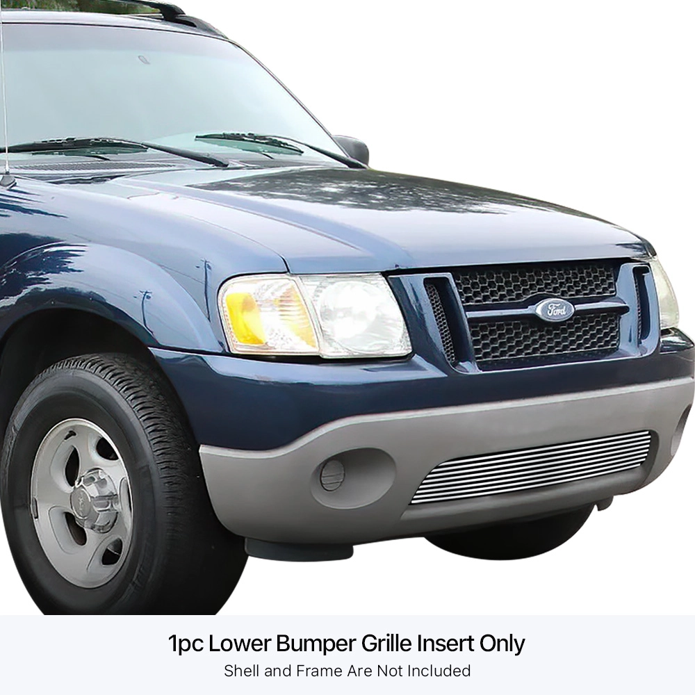 APS GR06HEC22S - Polished Stainless Steel Lower Bumper Horizontal Billet Grille