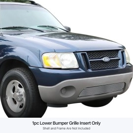 APS GR06HEC22S - Polished Stainless Steel Lower Bumper Horizontal Billet Grille